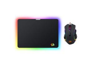 Redragon M602 BA Wired RGB Gaming Mouse and RGB Mouse Pad Combo, Backlit Ergonomic Mouse and Gaming Mouse Mat, for Windows PC Games - Gaming Mouse Pad Set Redragon M602 BA Wired RGB Gaming Mouse and RGB Mouse Pad Combo, Backlit Ergonomic Mouse and Gaming Mouse Mat, for Windows PC Games - Gaming Mouse Pad Set