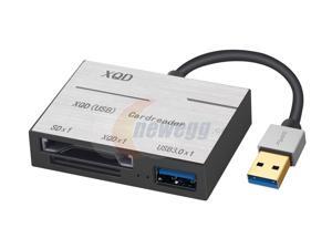 XQD Card Reader, USB 3.0 SD XQD Card Reader, Aluminum Alloy Flash Memory Card Reader for Sony G Series, Lexar USB Mark Card, Support Windows/Mac OS System (Silver) XQD Card Reader, USB 3.0 SD XQD Card Reader, Aluminum Alloy Flash Memory Card Reader for Sony G Series, Lexar USB Mark Card, Support Windows/Mac OS System (Silver)