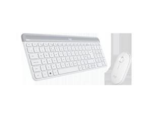 Logitech MK470 2.4 GHz Wireless Silent Keyboard and Mouse Combo,Pebble Edge Shape Design - White Logitech MK470 2.4 GHz Wireless Silent Keyboard and Mouse Combo,Pebble Edge Shape Design - White