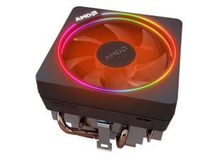 AMD Wraith Prism RGB LED Lighting Socket AM4 4-Pin Connector CPU Cooler with Copper Core Base & Aluminum Heatsink & 4.13-Inch Fan
