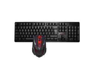 CORN 2.4GHz Wireless Gaming Keyboard & Mouse With Unique Ergonomic Design Suspension Buttons Energy Saving Technology