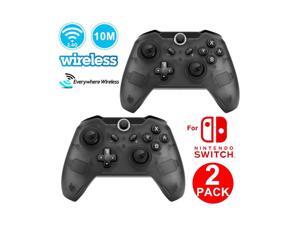 2Pack CORN Bluetooth Wireless Pro Controller for Nintendo Switch - Half Transparent Black 2Pack CORN Bluetooth Wireless Pro Controller for Nintendo Switch - Half Transparent Black