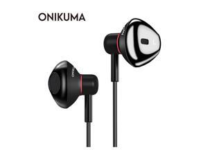 ONIKUMA A19 In Ear Music Earphones Wired 3.5mm Heavy Bass Sound Earbud Headset with Microphone for iPhone Samsung Cell phone Mp3 ONIKUMA A19 In Ear Music Earphones Wired 3.5mm Heavy Bass Sound Earbud Headset with Microphone for iPhone Samsung Cell phone Mp3