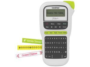 Brother P-touch, PTH110, Easy Portable Label Maker, Lightweight, QWERTY Keyboard, One-Touch Keys, White Brother P-touch, PTH110, Easy Portable Label Maker, Lightweight, QWERTY Keyboard, One-Touch Keys, White