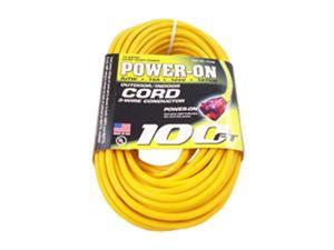 US Wire 12/3 100-Feet SJTW Yellow Heavy-Duty Lighted Extension Cord