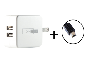 OMNIHIL 2-Port USB Charger & Mini-USB Cord for Kocaso MID M870 M870 b M870w M836 M836 b M836w WIFI Tablet PC OMNIHIL 2-Port USB Charger & Mini-USB Cord for Kocaso MID M870 M870 b M870w M836 M836 b M836w WIFI Tablet PC