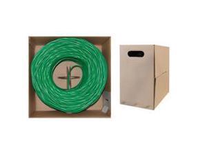 Bulk Shielded Cat6 Green Ethernet Cable, STP (Shielded Twisted Pair), Solid, Spool, 1000 foot Bulk Shielded Cat6 Green Ethernet Cable, STP (Shielded Twisted Pair), Solid, Spool, 1000 foot