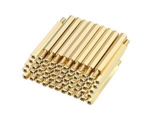 100pcs M3 35+6mm Female Male Thread Brass Hex Standoff Spacer Screws PCB Pillar 100pcs M3 35+6mm Female Male Thread Brass Hex Standoff Spacer Screws PCB Pillar