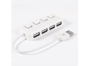 Unique Bargains 4 Ports LED Indicator ON/OFF Switch USB 2.0 Hub Adapter White Unique Bargains 4 Ports LED Indicator ON/OFF Switch USB 2.0 Hub Adapter White