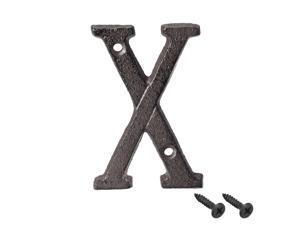 House Letter, 3 Inch Cast Iron Letter X for Home Hotel Mailbox Address Sign House Letter, 3 Inch Cast Iron Letter X for Home Hotel Mailbox Address Sign
