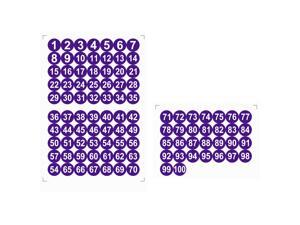 Round Number Stickers, 38mm Dia Number 1-100 Self Adhesive PVC Label Waterproof White Word(Dark Purple Background) Round Number Stickers, 38mm Dia Number 1-100 Self Adhesive PVC Label Waterproof White Word(Dark Purple Background)