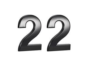 Self Adhesive House Number, 2.76 Inch ABS Plastic Number 2 for House Hotel Mailbox Address Sign Black 2 Pcs Self Adhesive House Number, 2.76 Inch ABS Plastic Number 2 for House Hotel Mailbox Address Sign Black 2 Pcs
