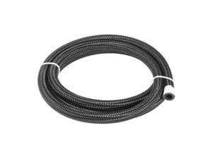 4AN AN-4 Stainless Steel/Nylon Braided Black Fuel Line by Foot for Oil/Water/Fluid/Air/Pump Gas Fittings 