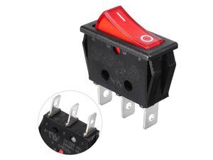 10A/250V 15A/125V Red Neon Lamp 3 Pin SPST ON/OFF Panel Mount Rocker Switch 10A/250V 15A/125V Red Neon Lamp 3 Pin SPST ON/OFF Panel Mount Rocker Switch
