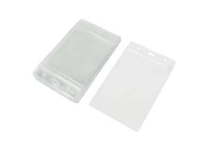 Clear Plastic Vertical Office Business Working ID Badge Card Holder 10 Pcs Clear Plastic Vertical Office Business Working ID Badge Card Holder 10 Pcs