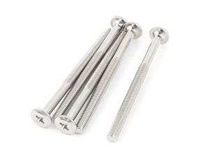 M6 x 85mm Male Thread Phillips Flat Head Countersunk Bolts Machine Screws 5 Pcs M6 x 85mm Male Thread Phillips Flat Head Countersunk Bolts Machine Screws 5 Pcs