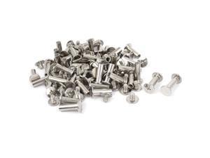 30Pcs M5x20mm Nickel Plated Binding Screw Post for Scrapbook Photo Albums 
