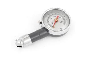 Truck Auto Car 0-100Psi 0-7.5KPa Air Tyre Tire Pressure Gauge Gage Silver Tone Truck Auto Car 0-100Psi 0-7.5KPa Air Tyre Tire Pressure Gauge Gage Silver Tone