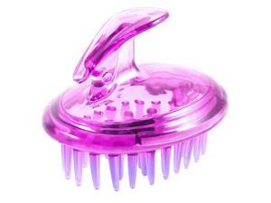 Unique Bargains Lady Purple Plastic Brushes Head Message Hair Submissive Shampoo Brush Comb