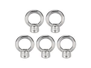 Global Bargains M6 6mm 304 Grade Stainless Steel Tall-Collar Lifting Eye Bolt Nut 5 Pcs Global Bargains M6 6mm 304 Grade Stainless Steel Tall-Collar Lifting Eye Bolt Nut 5 Pcs