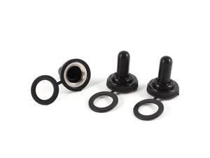 Unique Bargains 3Pcs 12mm Waterproof Rubber Toggle Switch Protect Covers Caps Seal Black Unique Bargains 3Pcs 12mm Waterproof Rubber Toggle Switch Protect Covers Caps Seal Black