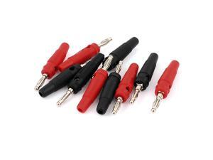 10pcs 5mm Male Banana Plug Audio Speaker Wire Cable Connector Red/Black 10pcs 5mm Male Banana Plug Audio Speaker Wire Cable Connector Red/Black