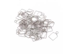 100pcs Silver Tone 32 mm length Chandelier Connecteur Clip for Fastening Crystal 