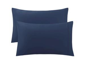 300 Thread Count King Size Pillowcases Pillow Cases Covers Royal Blue Set of 2