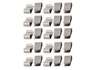 25pcs Stainless Steel Spring U Clip Silver Tone 21.4mm x 12mm 25pcs Stainless Steel Spring U Clip Silver Tone 21.4mm x 12mm