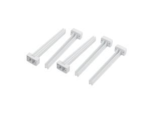 Unique Bargains 5Pcs Vertical Mounting PCB Circuit Board Slot Guide Rail Supporting Bar 107mm Unique Bargains 5Pcs Vertical Mounting PCB Circuit Board Slot Guide Rail Supporting Bar 107mm