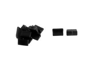 Phone PC Polyethylene PE Female USB Port Cover Anti Dust Protector Black 10 PCS Phone PC Polyethylene PE Female USB Port Cover Anti Dust Protector Black 10 PCS