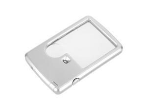 Magnifying Glass, 3X 6X Credit Card Style Dual Lens Magnifier w LED Illumination Pocket Magnifying Glass MG4B-3