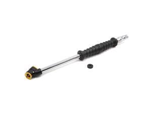 10" Length Stainless Steel Double Head Valve Car Tire Tyre Air Inflator Hose