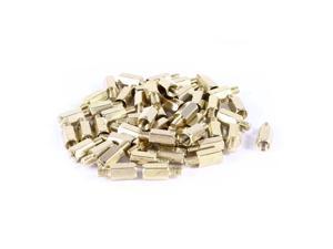 uxcell 50 Pieces M3 9+4mm Hex Standoff Spacer Male to Female Thread Brass  Spacer Standoff Hexagonal Spacers Standoffs Screws Nuts for PC PCB