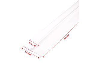 Door Sweep Weather Stripping Bottom Seal Strip 1.4" Width x 39" Length White Door Sweep Weather Stripping Bottom Seal Strip 1.4" Width x 39" Length White