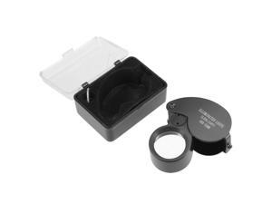 Magnifying Glass with Light, 40X LED Illuminated Jewelry Loupe 4000% Metal Magnifier,Pocket Folding Jewelers Eye Loup Gauge,for Jewelry, Antiques, Coins, Rocks,Stamps