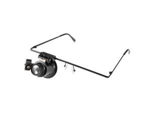 Magnifying Glass, Watch Repair Magnifier Eyewear Loupe Glasses 20X with LED for Mechanical Processing, Electronic Repair, Timepieces Repair and Miniature Engraving