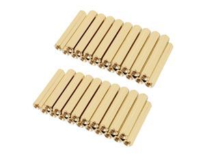 Unique Bargains 50pcs Brass Straight PCB Pillar Female Thread Hex Standoff Spacer M3x5x28mm Unique Bargains 50pcs Brass Straight PCB Pillar Female Thread Hex Standoff Spacer M3x5x28mm