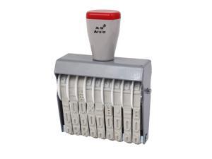 Office Bureau 9 Digit Self Inking Numbering Date Stamp Gray Office Bureau 9 Digit Self Inking Numbering Date Stamp Gray