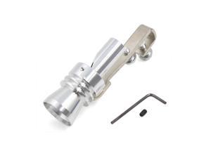 Silver Tone Exhaust Muffler Pipe Whistle Turbo Sound Simulator Kits for Car