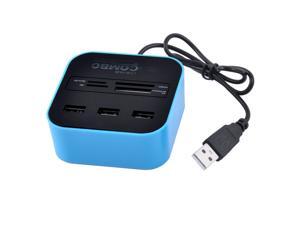 Multi 7 In 1 Laptop PC High-speed USB 2.0 HUB Splitter Cable Adapter Teal Multi 7 In 1 Laptop PC High-speed USB 2.0 HUB Splitter Cable Adapter Teal