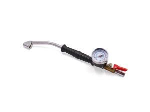 0-220 psi Quick Connector Bent Head Car Tire Air Chuck Inflator Pressure Gauge