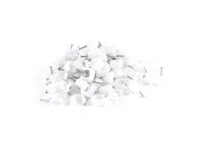 Unique Bargains 200pcs 10mm Dia. Circle Cable Wire Clips Nail Clamps Straps Tacks White Unique Bargains 200pcs 10mm Dia. Circle Cable Wire Clips Nail Clamps Straps Tacks White