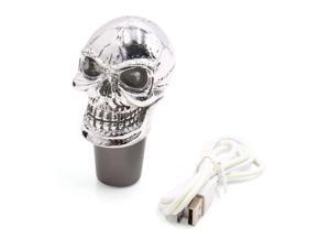 Skull Head Design Colorful LED Light Manual Gear Shift Knob Lever for Auto Car Skull Head Design Colorful LED Light Manual Gear Shift Knob Lever for Auto Car