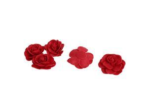 Boutique Accessories Artificial Handcraft Flower Rose Heads Dark Red 5 PCS Boutique Accessories Artificial Handcraft Flower Rose Heads Dark Red 5 PCS