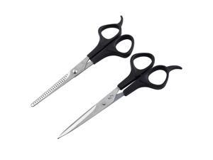 2 Pcs Stainless Steel Hairdressing Cutting Thinning Hair Scissors