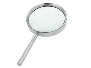 Unique Bargains Metal Frame Silver Tone Nonslip Grip 4X Magnifying Glass Unique Bargains Metal Frame Silver Tone Nonslip Grip 4X Magnifying Glass