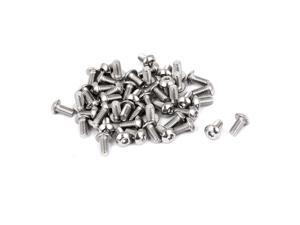 Unique Bargains 50 Pcs M2.5 x 5mm Full Thread Stainless Steel Button Head Socket Cap Screw Unique Bargains 50 Pcs M2.5 x 5mm Full Thread Stainless Steel Button Head Socket Cap Screw