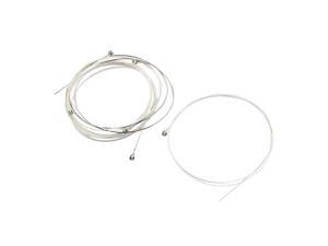 Unique Bargains 6 Pcs Musical Instrument Replace Part Acoustic Guitar Steel String