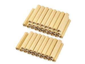 Unique Bargains 50pcs Brass Round Straight PCB Pillar Female Thread Standoff Spacer M2x3x15mm Unique Bargains 50pcs Brass Round Straight PCB Pillar Female Thread Standoff Spacer M2x3x15mm